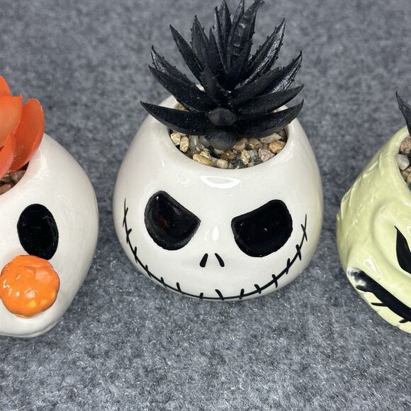 Disney Nightmare Before Christmas Jack Zero Oogie Mini Succulent Halloween Decor - Picture 3 of 8